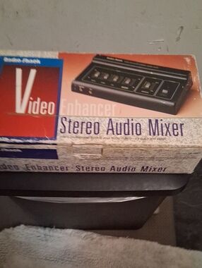 Video Enhancer Stereo Audio Mixer - Black